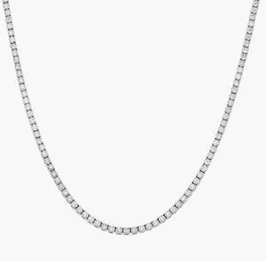 14kt White Gold 3.20ct Tennis Necklace