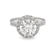 Load image into Gallery viewer, 3.08ct Brilliant Round Clarity Enhanced Engagement Ring