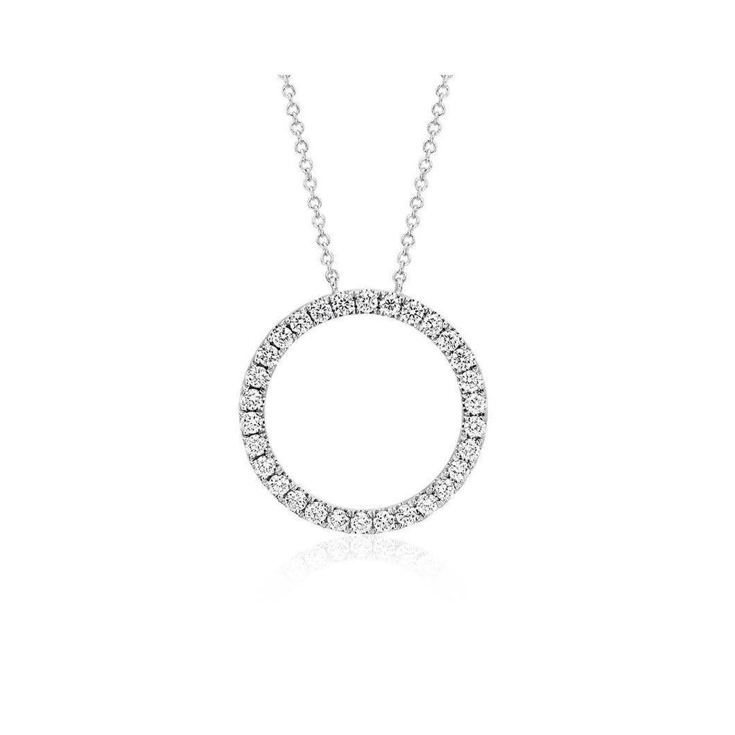 Diamond Circle Necklace .30 Carats