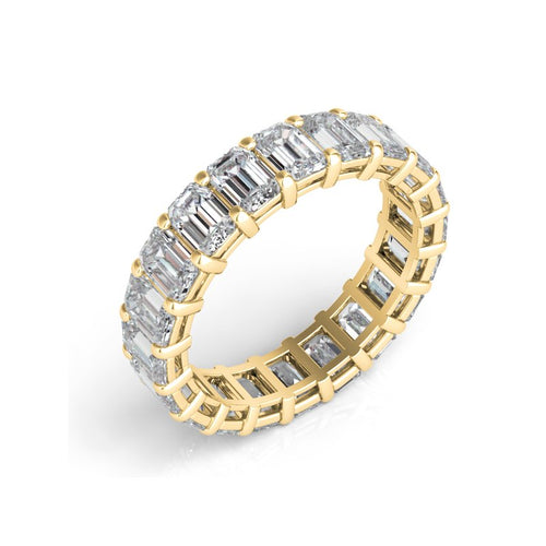 7.57ct Emerald Cut Eternity Band