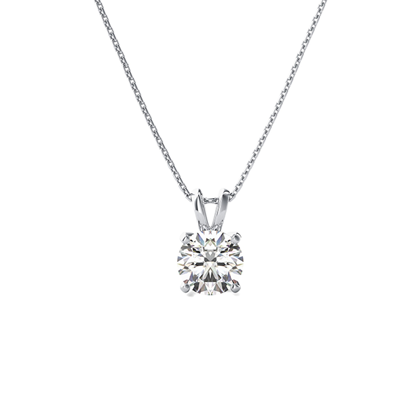 3/4ct solitaire diamond necklace